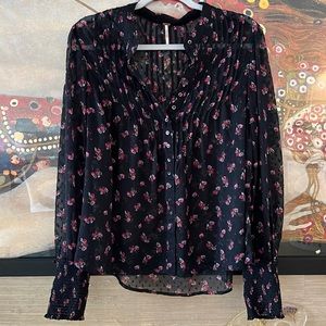 Free People blouse rosebuds mint condition